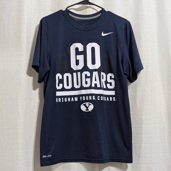 Nike Tops - Women's Nike Brigham Young Cougars Shirt Short Sleeves Small Navy Blue